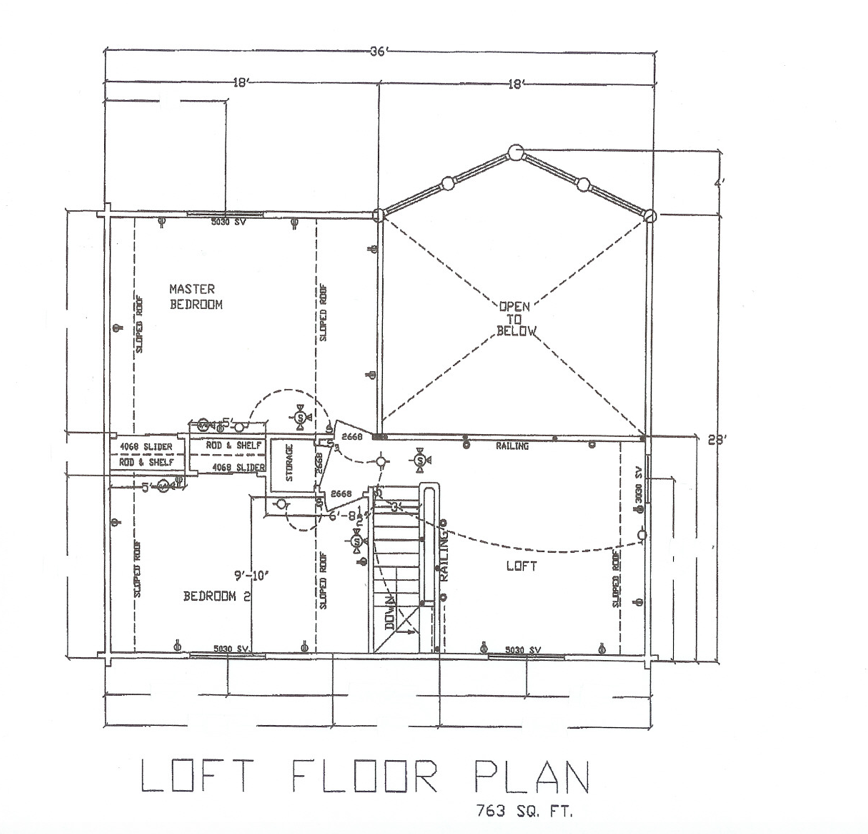 Model 1787 (2 bed / 1 bath & Loft)