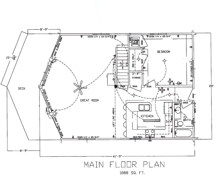 Model 1632 (1bed / 2bath & Loft)