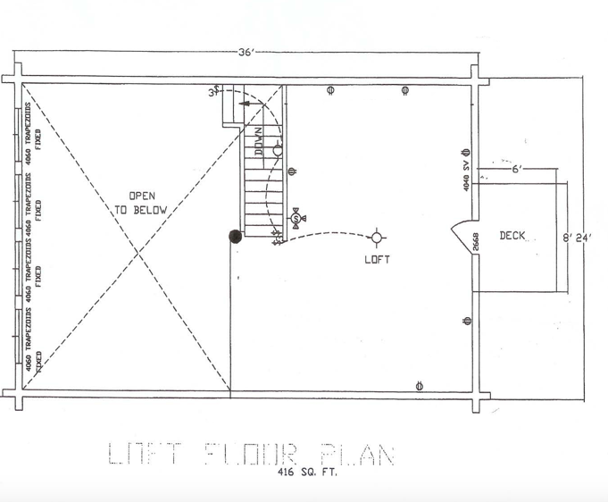 Model 1300 (2bed / 1 bath with loft)