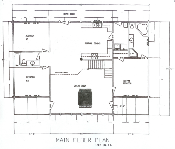 Model 2980 (3 bed / 2bath / loft)